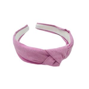 Light Purple Linen Knotted Headband