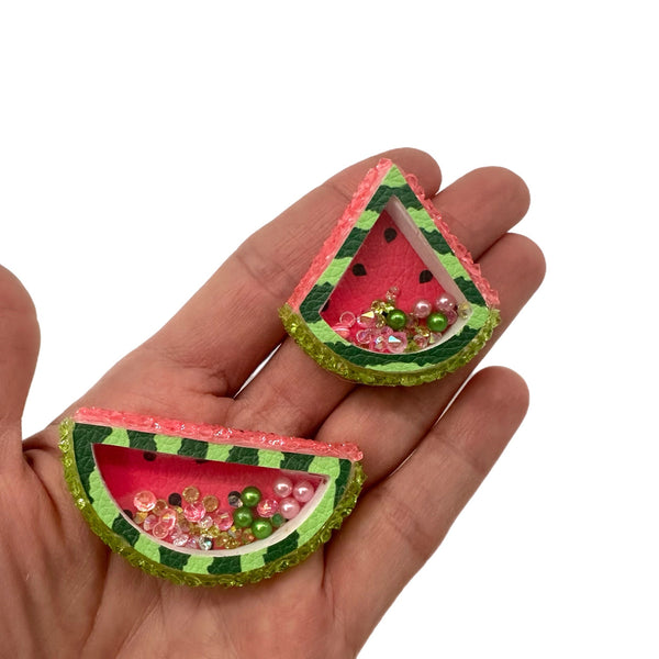 (SAMPLE) 3 in 1 Watermelon / Fruit Slice Shaker Die & Snap Clip