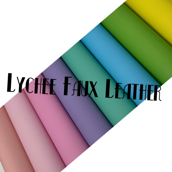 Robins Egg Blue Lychee Faux Leather