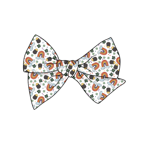 Luck of the Irish 5" Pre-Tied Fabric Bow