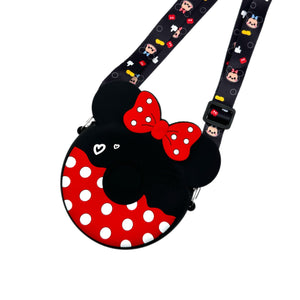 Kids Red Mouse Donut Purse
