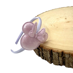 Purple Sequin Mouse Headband