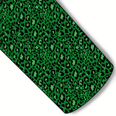 Green Leopard Custom Faux Leather
