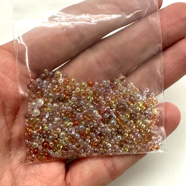 Desert Sand Glass Bubbles Beads