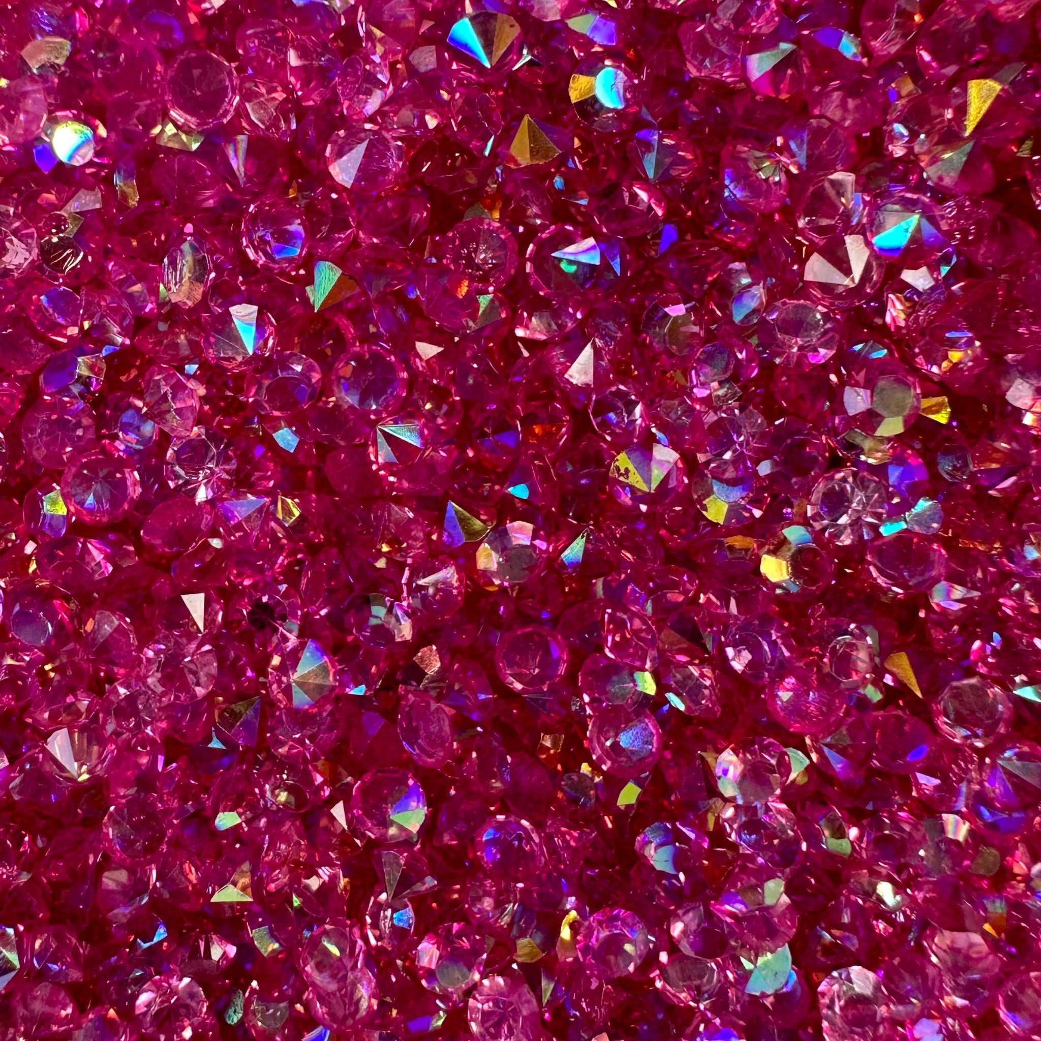 Berry Pink AB Diamond Gems 3mm