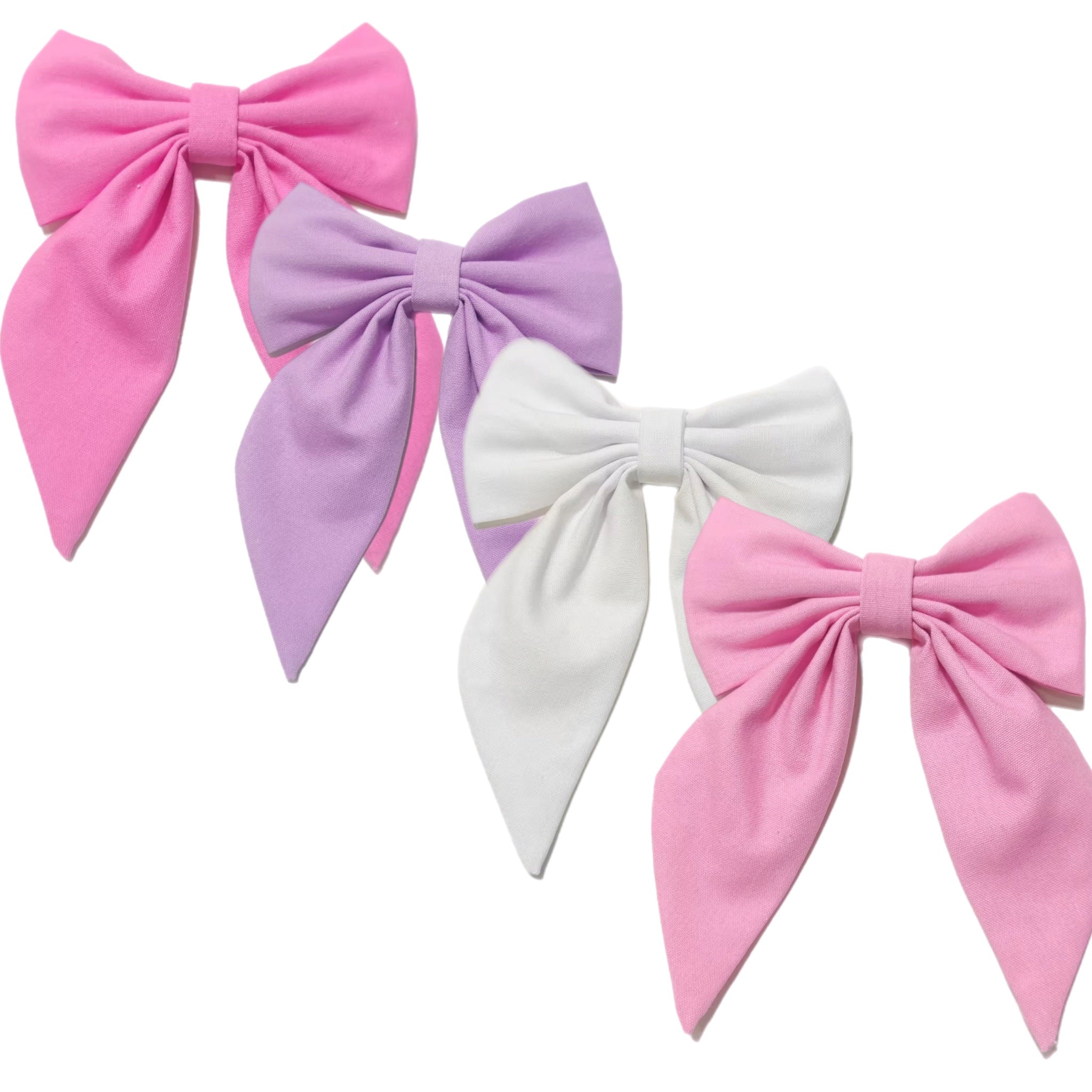 Pastel LINEN Coquette Pre-Tied Fabric Bow