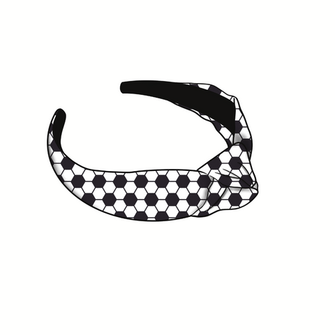 Soccer Ball Knotted Headband