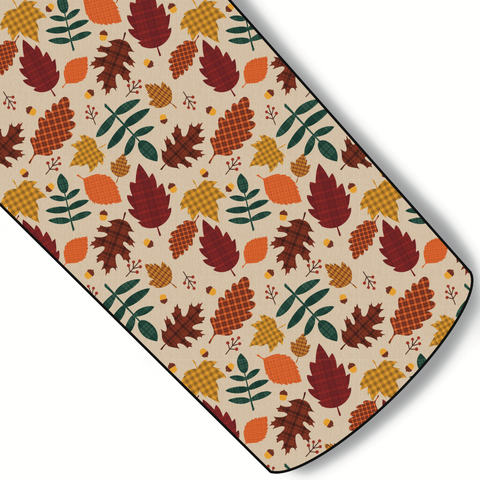 Plaid Leaves  Custom Faux Leather