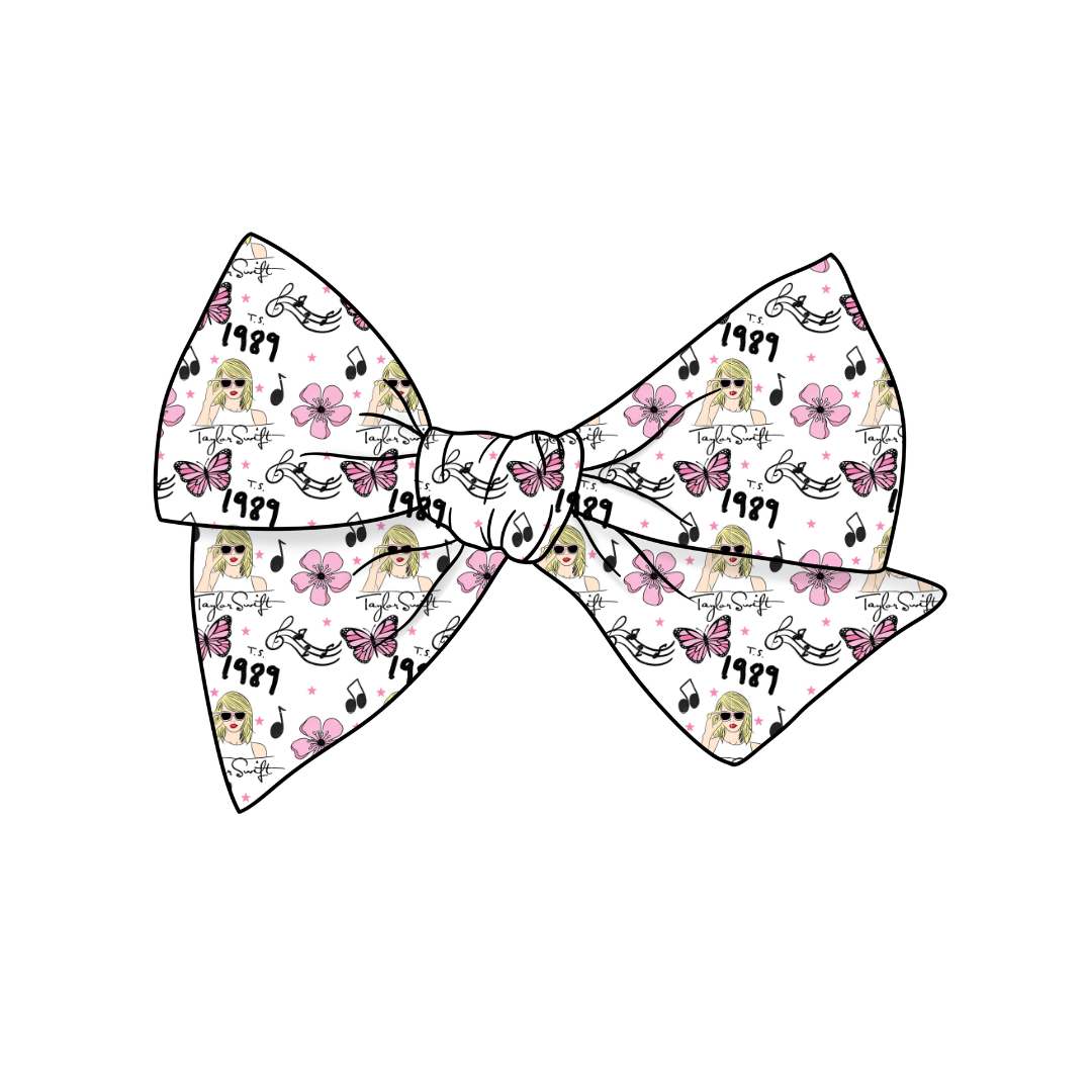 Swiftie 1989 5" Pre-Tied Fabric Bow