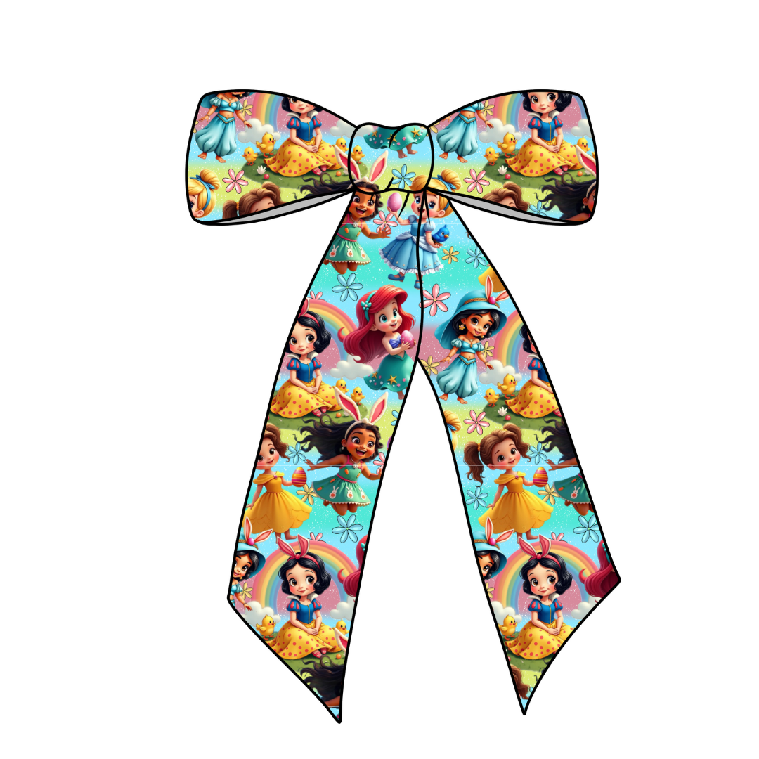 (Pre-Order) Easter Girls Long Tail Fabric Bow