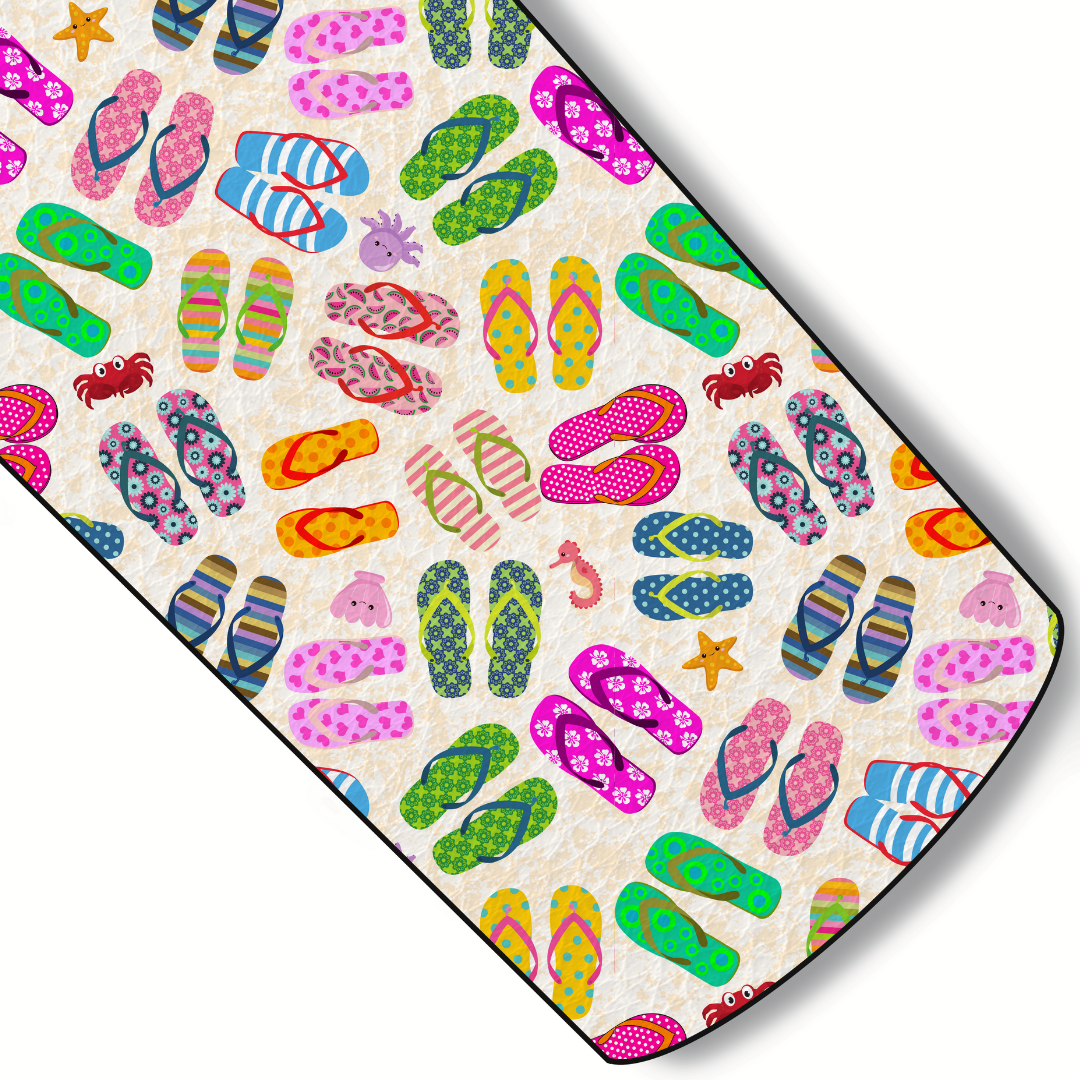 Flip Flop Fun Custom Faux Leather