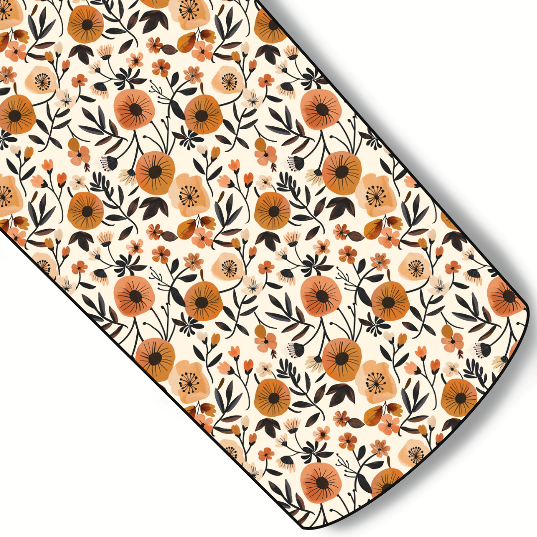 Autumn Day Dream Floral Custom Faux Leather