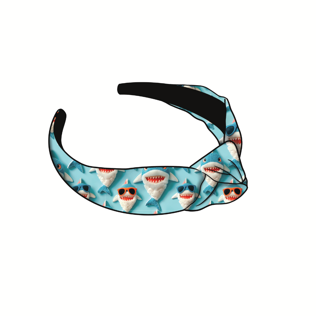 Stay Sharky! Knotted Headband