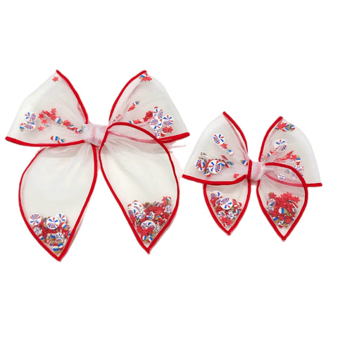 Baby You're a Firework Serged Edge Shaker Bow