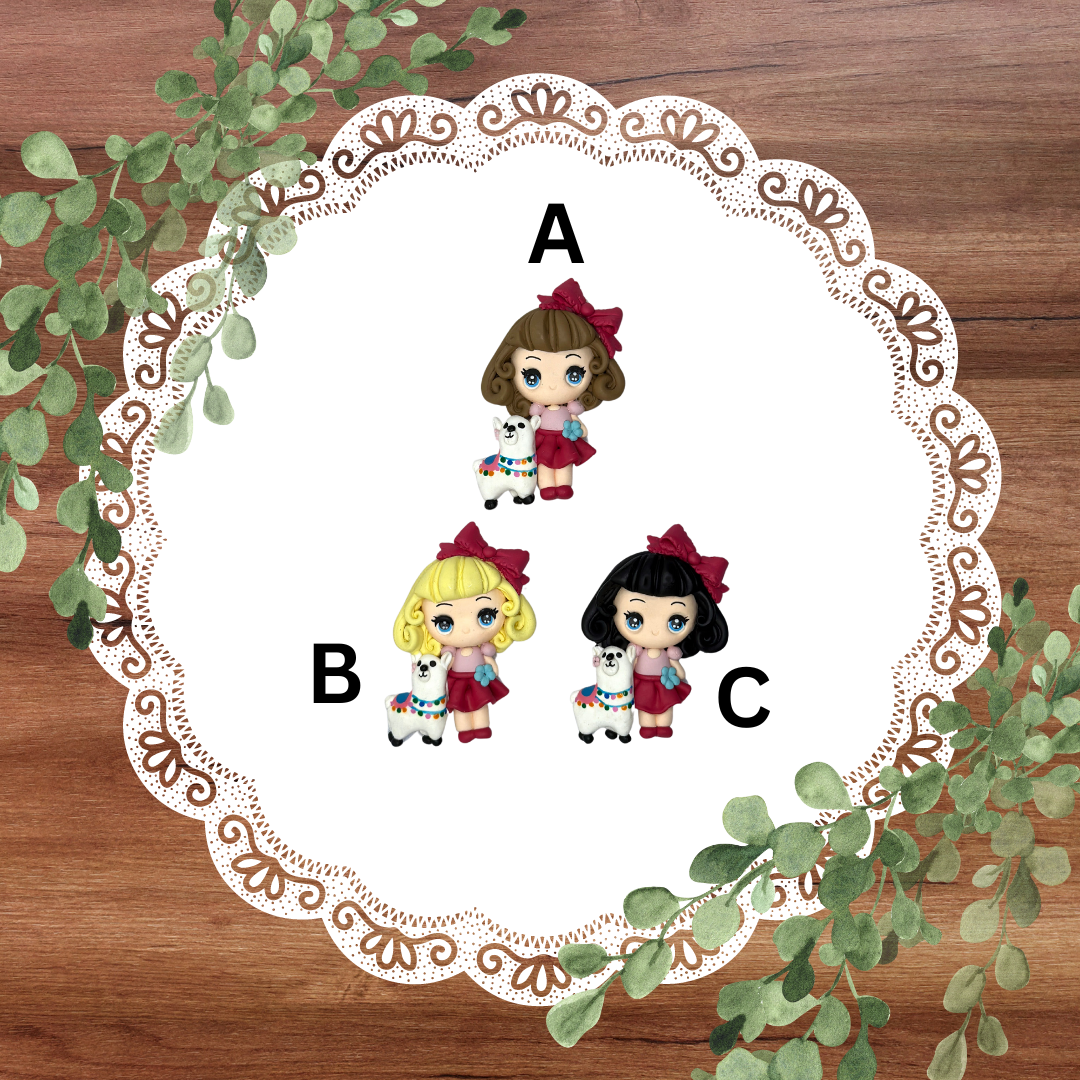 (Pre-Order) Girls w/ baby Alpaca