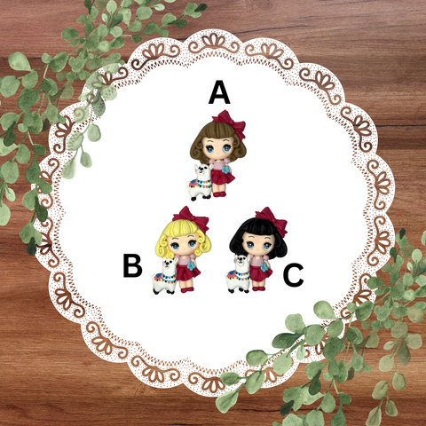 (Pre-Order) Girls w/ baby Alpaca