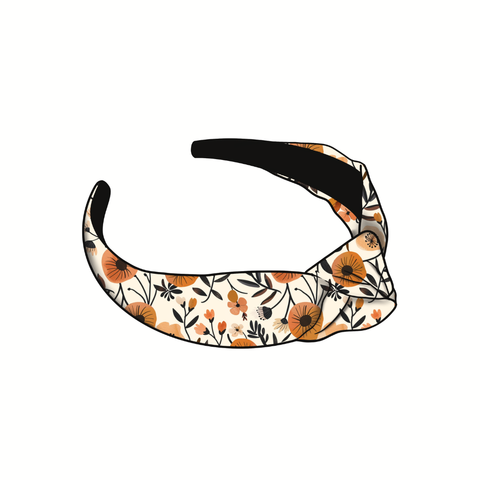 Autumn Day Dream Floral Knotted Headband