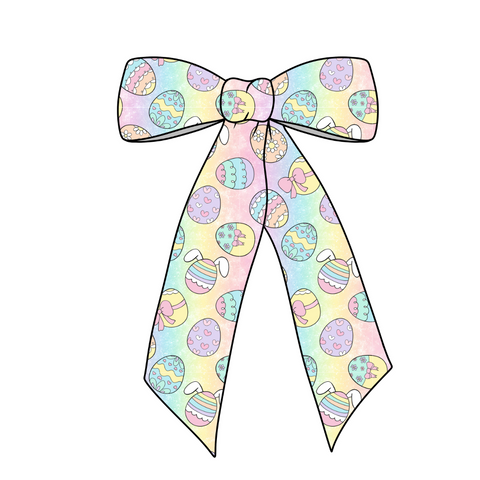 (Pre-Order) Easter Extravaganza Long Tail Fabric Bow