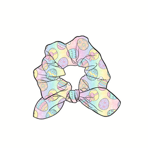 (Pre-Order) Easter Extravaganza Hand Tied  Knotted Bow Scrunchie