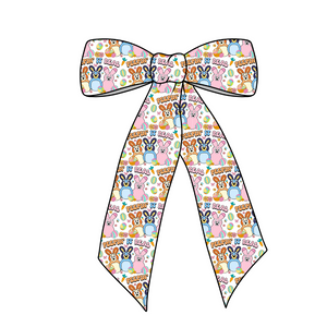 (Pre-Order) Peepin' it real! Long Tail Fabric Bow