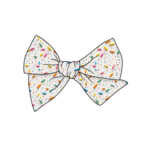 Sprinkles 5" Pre-Tied Fabric Bow