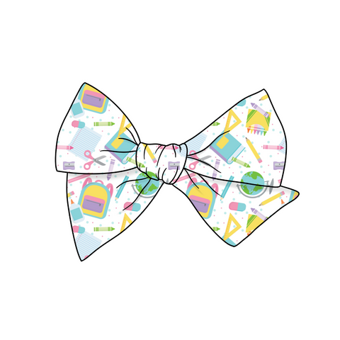 Cute Supplies 5" Pre-Tied Fabric Bow