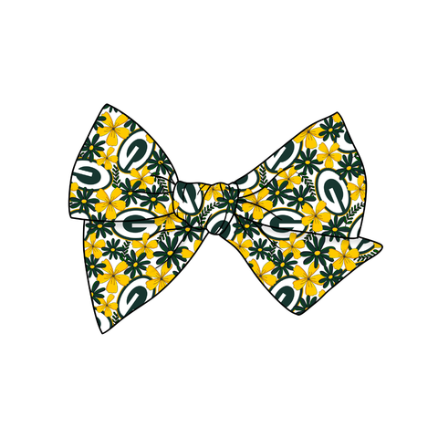 Green Bay Packers 5" Pre-Tied Fabric Bow