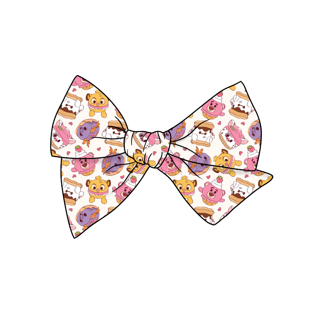 Munch Love 5" Pre-Tied Fabric Bow