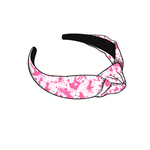 Pink Blood Knotted Headband