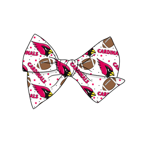 Cardinals 5" Pre-Tied Fabric Bow