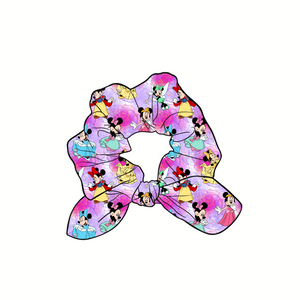 So Minnie Princesses Hand Tied  Knotted Bow Scrunchie