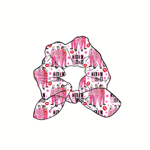 Mean Boys Horror Hand Tied  Knotted Bow Scrunchie