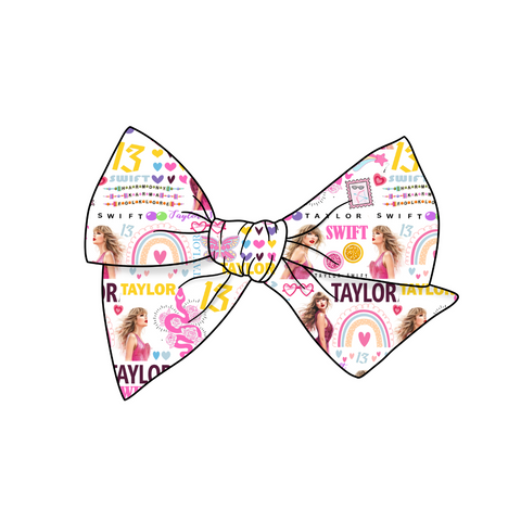 Colorful Taylor S. 2 5" Pre-Tied Fabric Bow