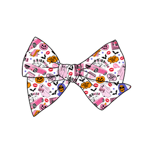 Halloween Mean Girls 5" Pre-Tied Fabric Bow