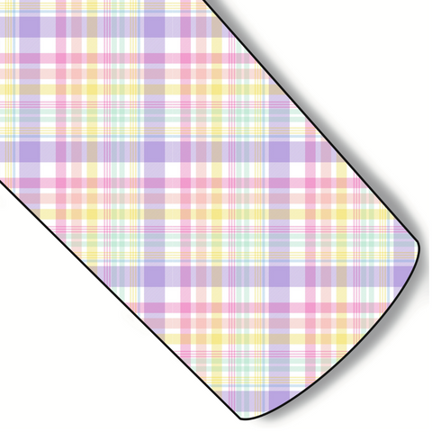 Perfectly Pastel Plaid Custom Faux Leather