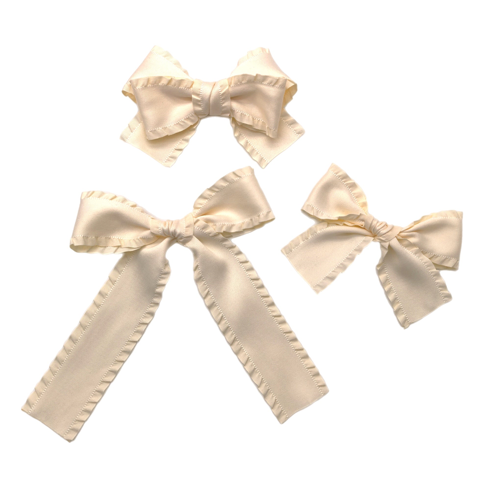 (Pre-Order) Cream Ribbon Bows