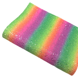 (NEW) Tropical Popsicle Rainbow Chunky Glitter