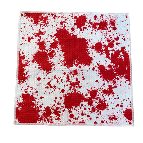Blood Splatter Double-Sided Wash Cloth