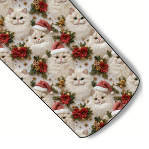 Purrfect Christmas  Kitties Custom Faux Leather