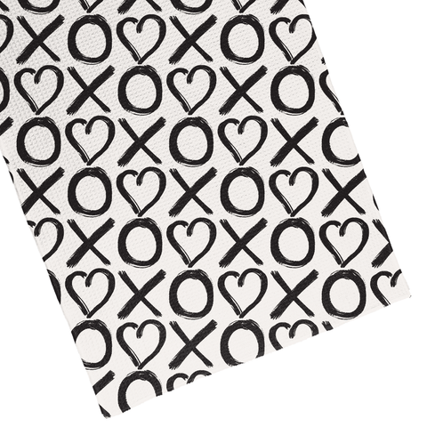 (Pre-Order) Black XOXO Double Sided Hand Towel / Cloth