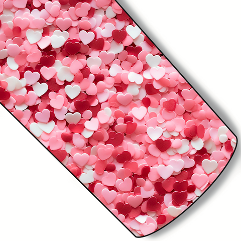 (Pre-Order) Confetti Heart Sprinkles Custom Faux Leather