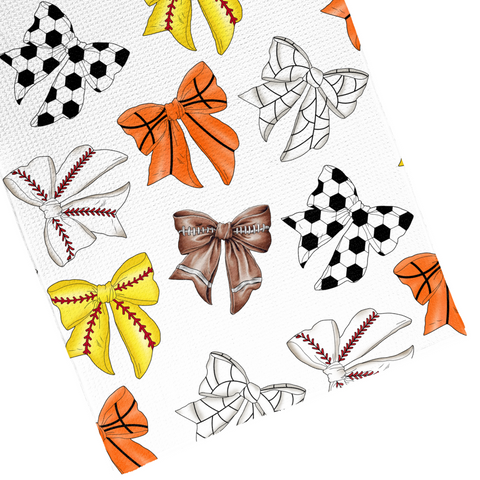 Sports Bows Double-Sided Hand Towel