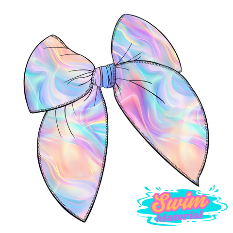 Colors of the Sea Large Serged Edge Pre-Tied Swim Bow