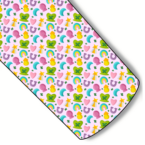 Pink Lucky Charms Custom Faux Leather