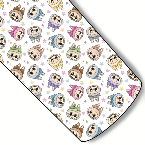 Labubu Heads Custom Faux Leather