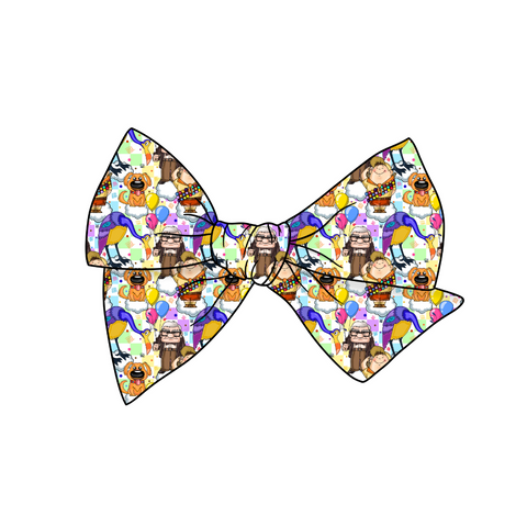 UP UP & Away 5" Pre-Tied Fabric Bow