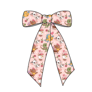 (Pre-Order)  V-Day Friends Long Tail Fabric Bow