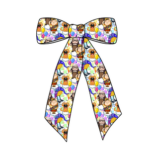 UP UP & Away Long Tail Fabric Bow