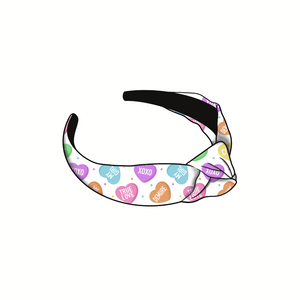 (Pre-Order) Conversation Hearts Knotted Headband