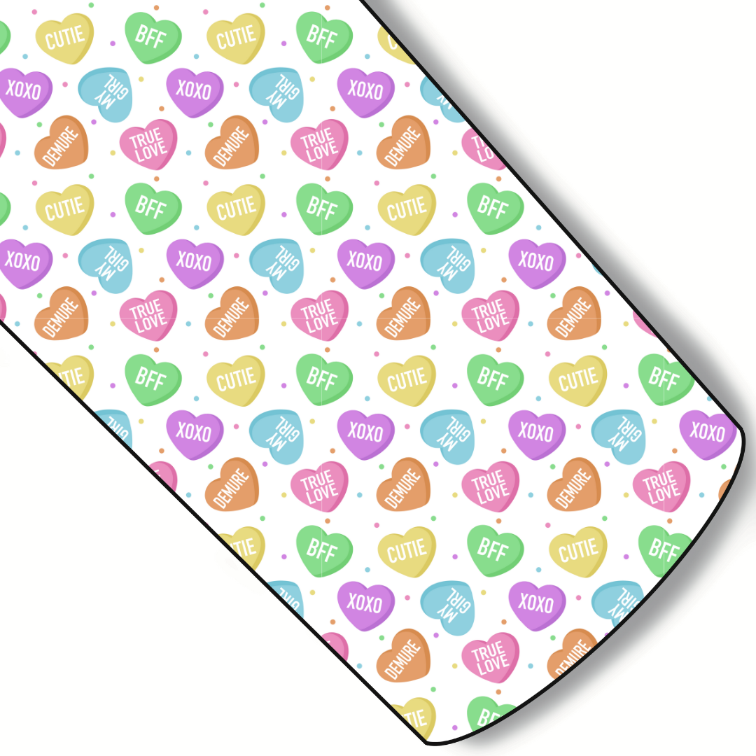 New Conversation Hearts Custom Faux Leather